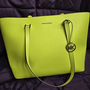 Michael Kors Neon Green Tote